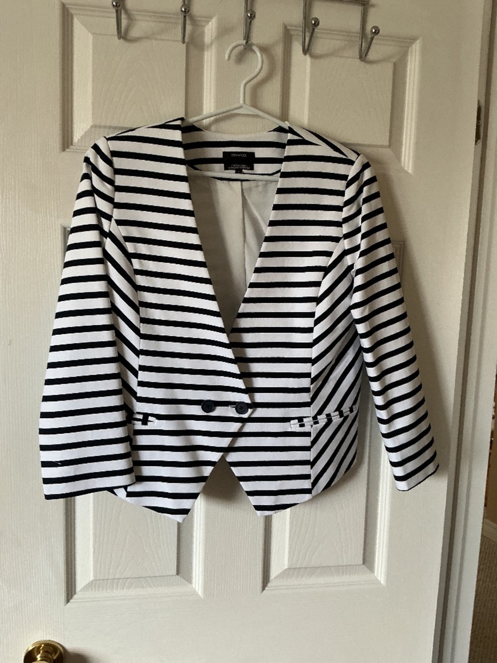 NWOT Navy Striped Blazer